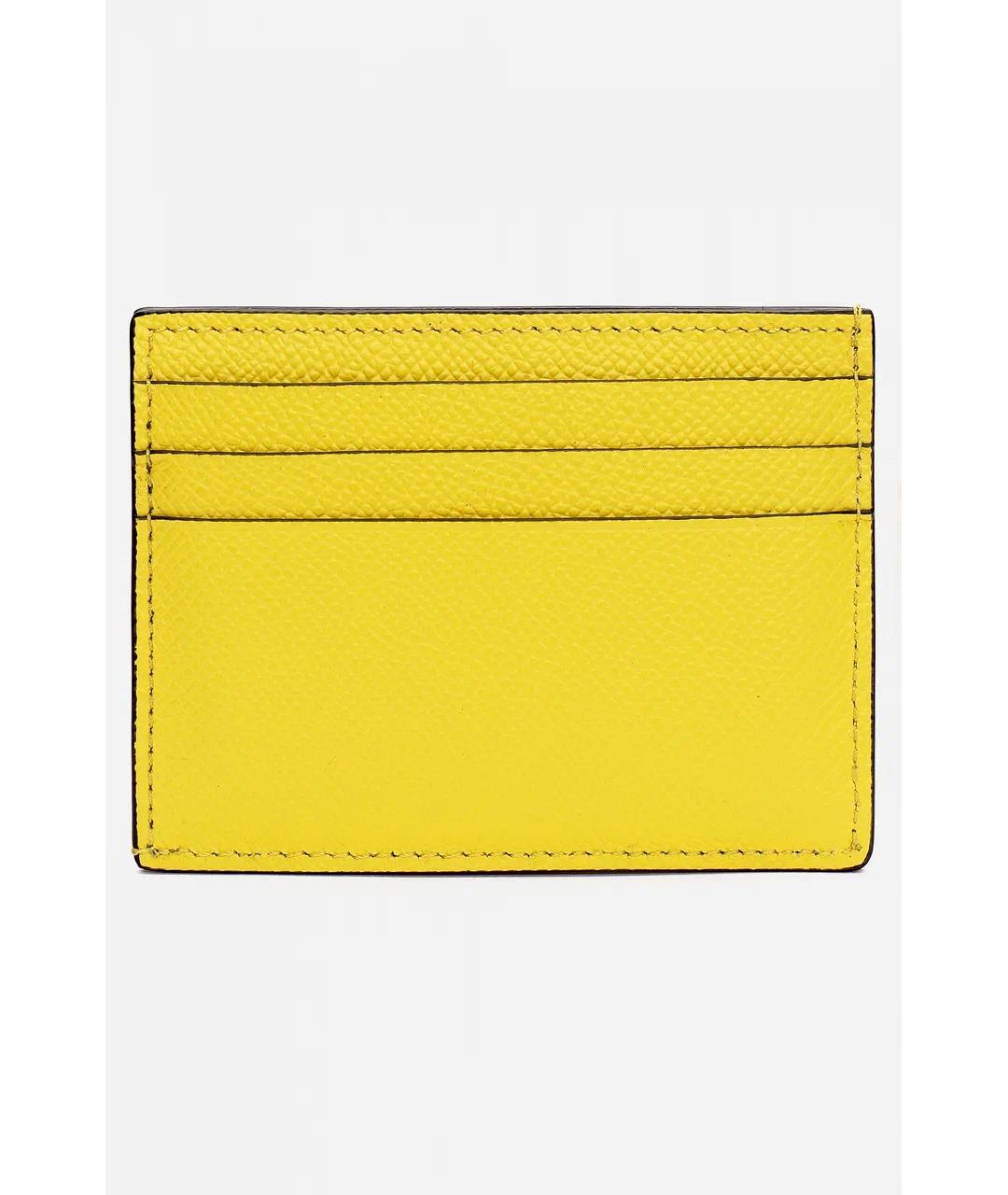 TOM FORD Желтый кожаный кардхолдер, фото 4