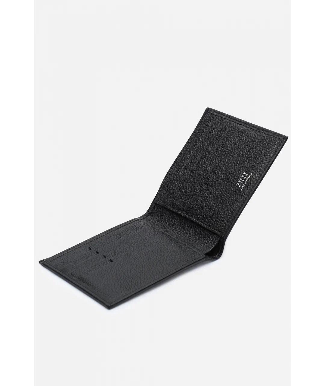 ZILLI Черный кожаный кошелек, фото 2