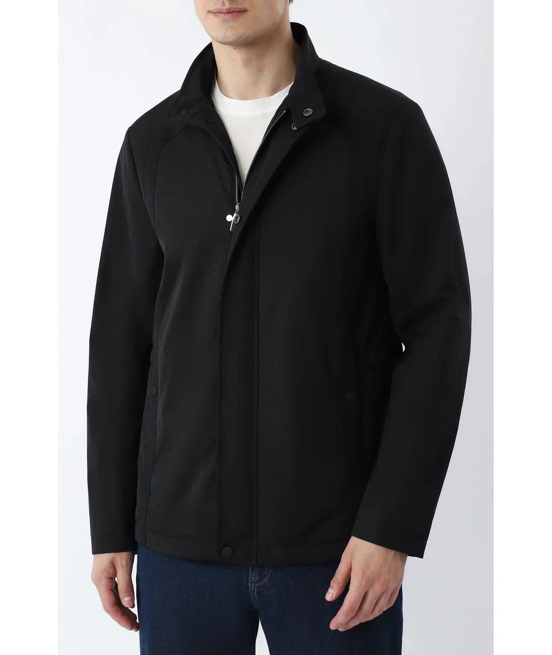CANALI Черная полиэстеровая куртка, фото 5