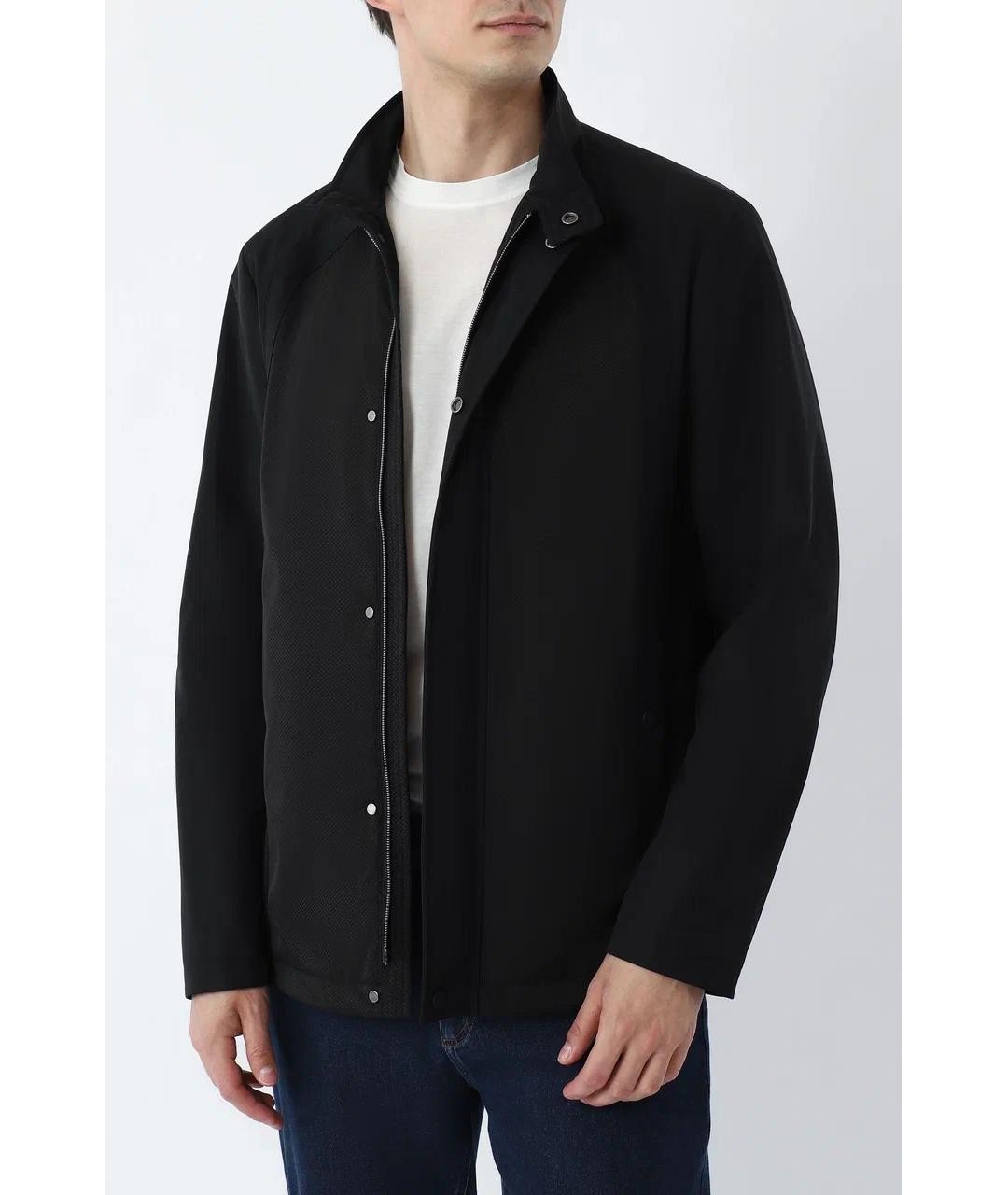 CANALI Черная полиэстеровая куртка, фото 6
