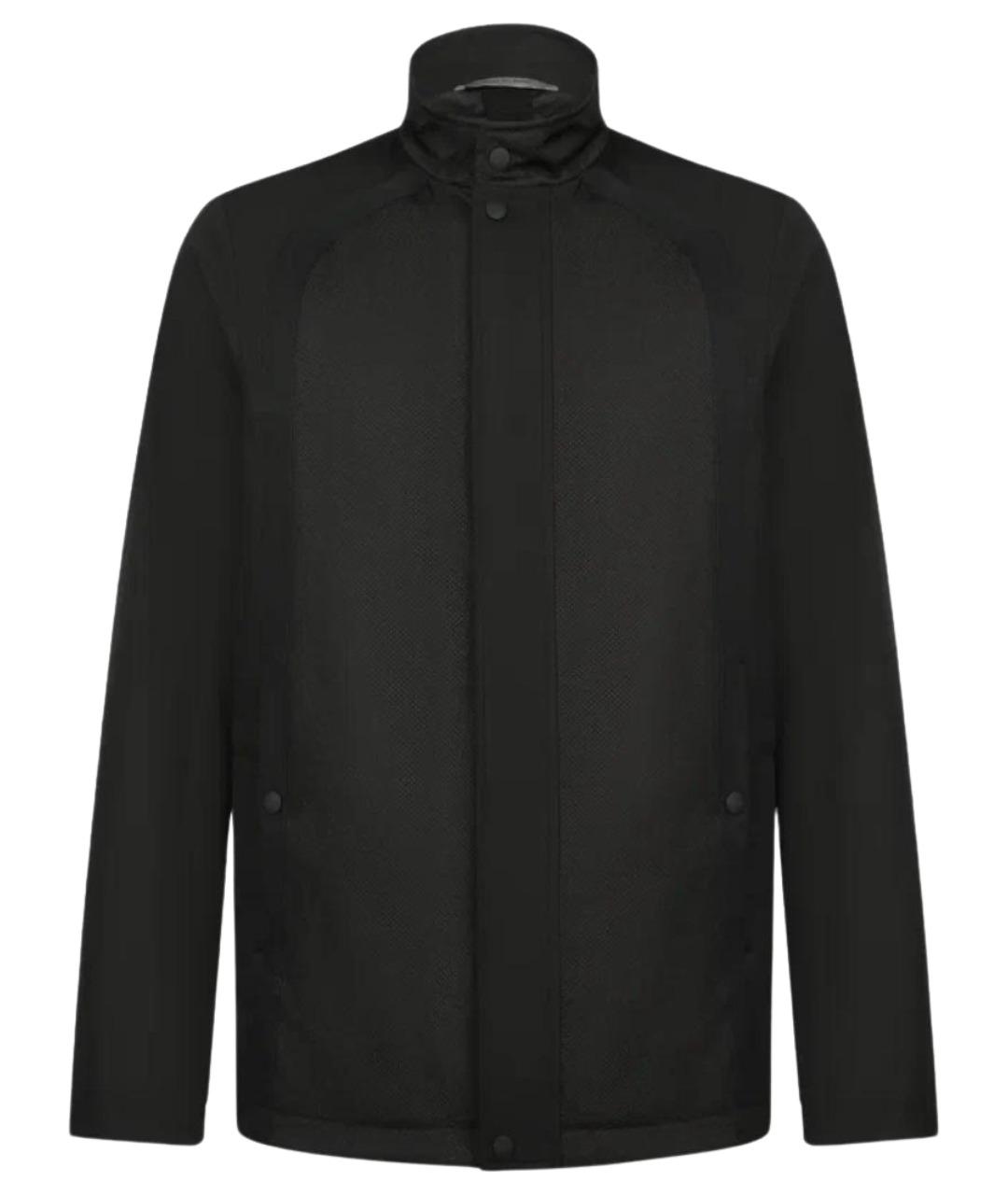 CANALI Черная полиэстеровая куртка, фото 1