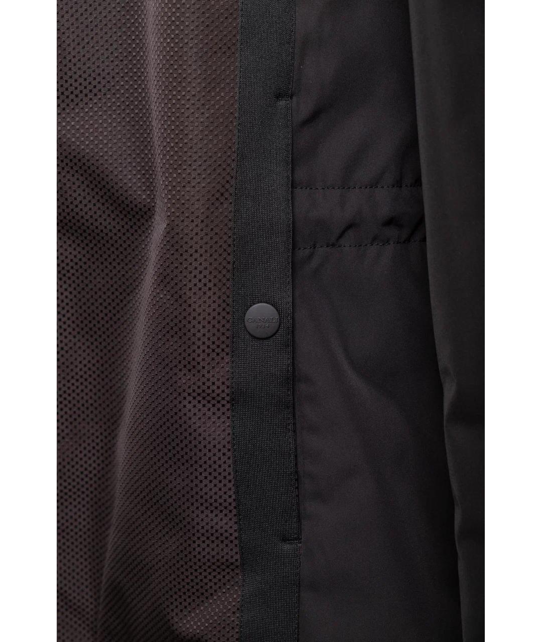 CANALI Черная полиэстеровая куртка, фото 3