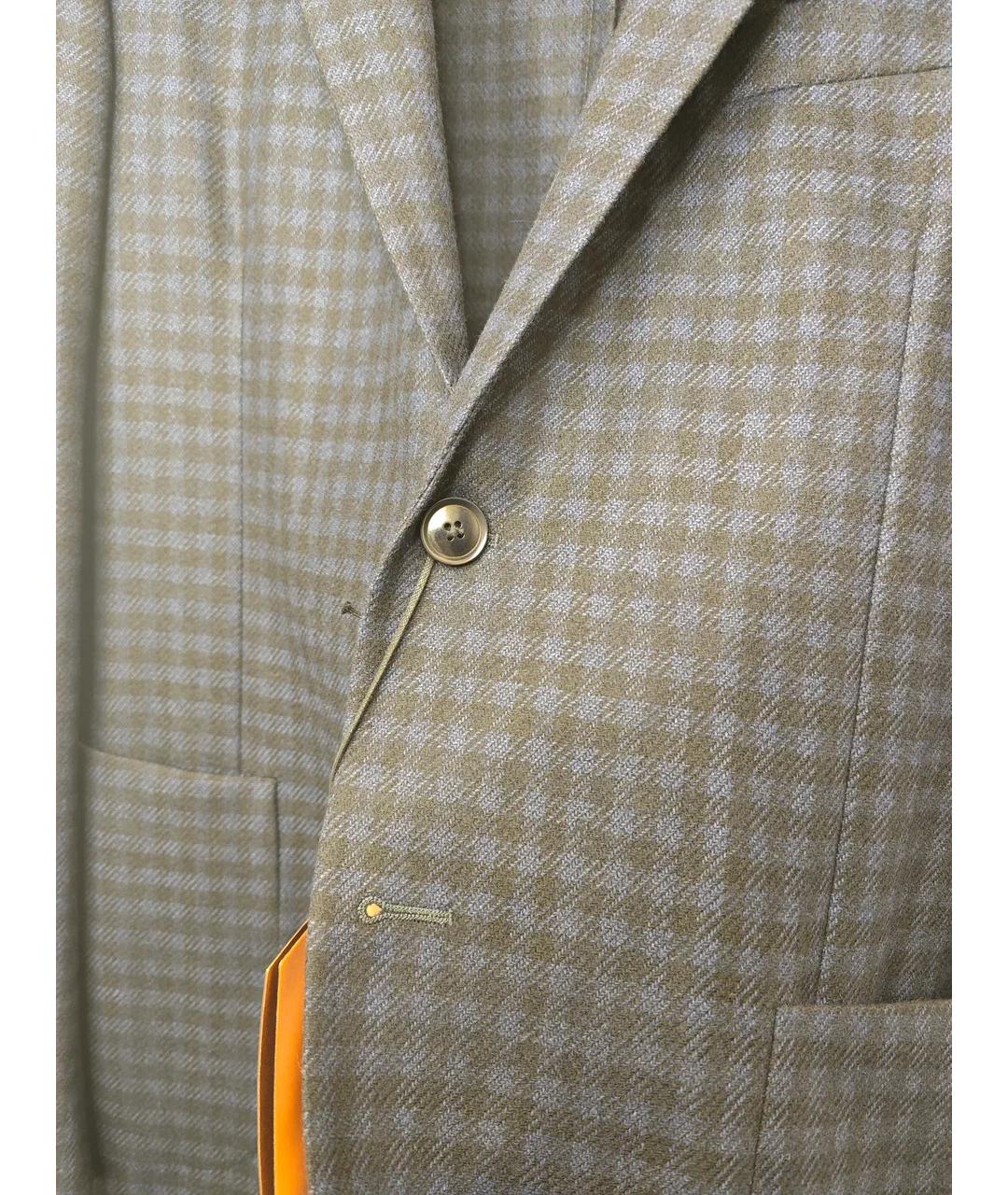 ZEGNA Темно-синий шерстяной пиджак, фото 6