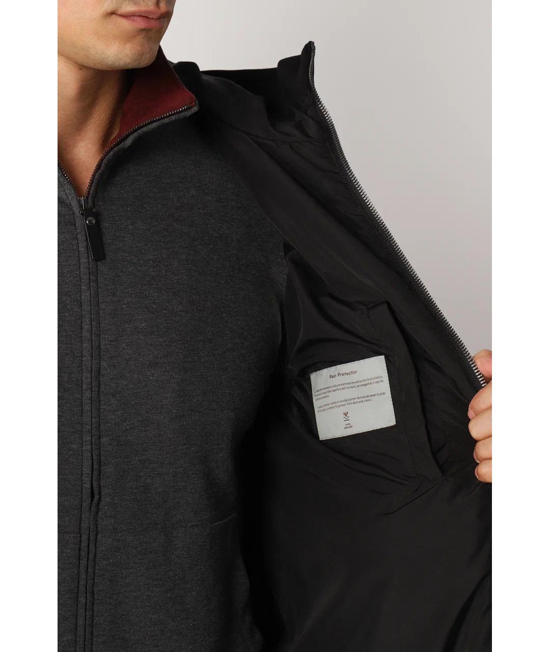 CANALI Черный полиэстеровый жилет, фото 5