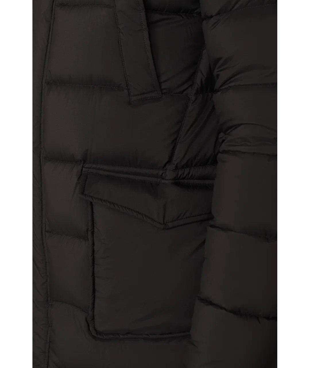 HERNO Черный полиамидовый пуховик, фото 4