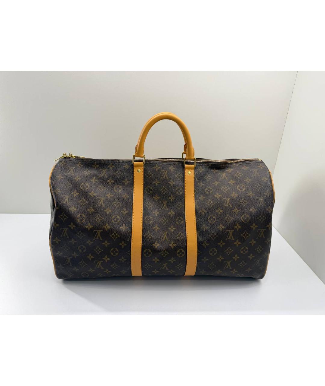 LOUIS VUITTON Коричневая дорожная/спортивная сумка, фото 9