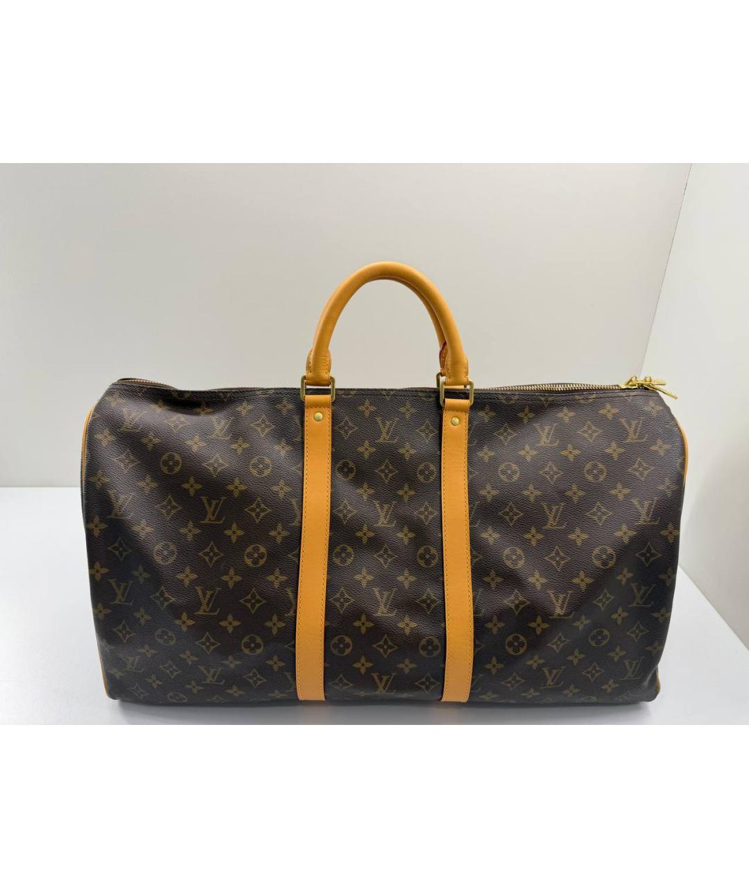 LOUIS VUITTON Коричневая дорожная/спортивная сумка, фото 3