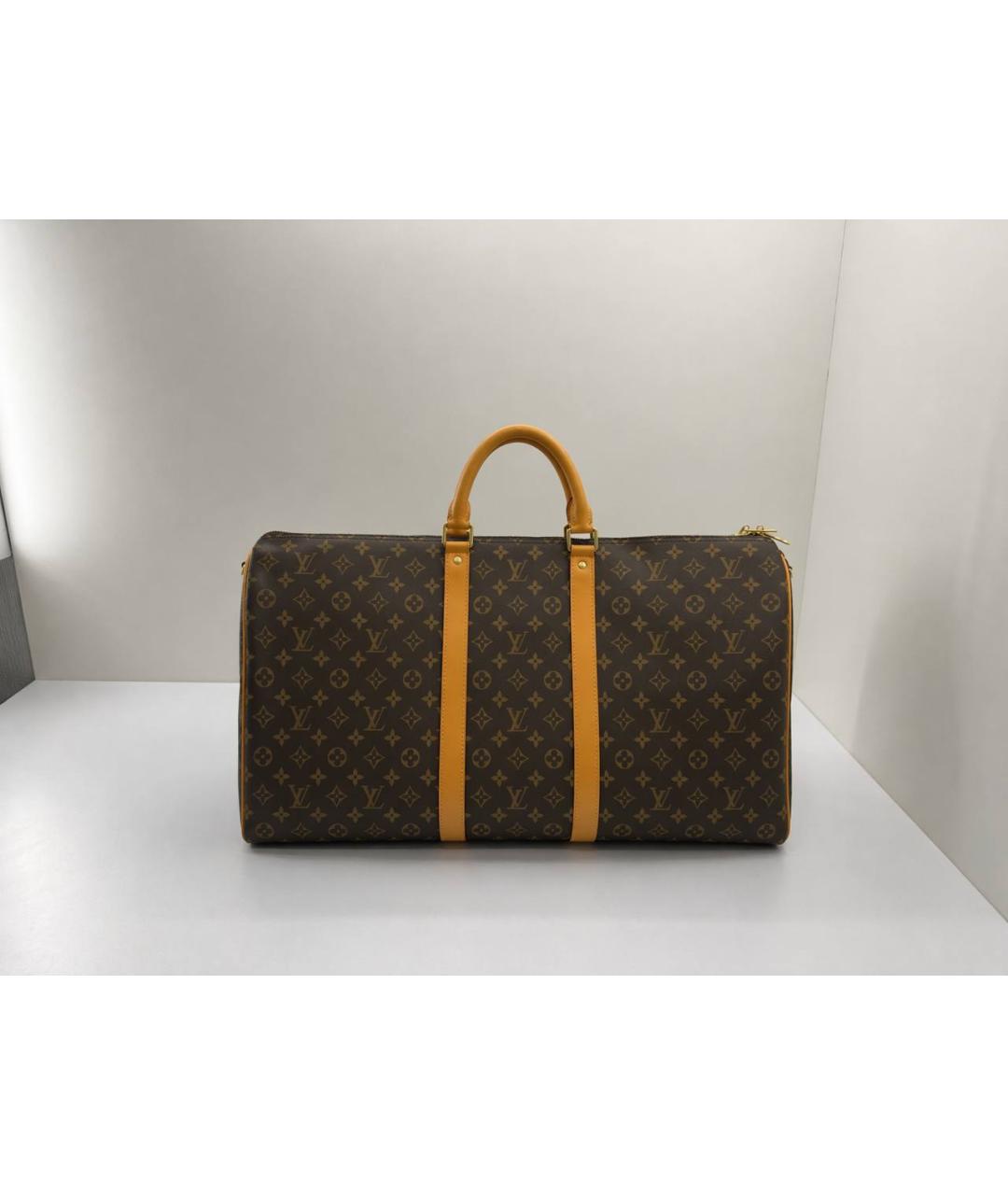 LOUIS VUITTON Коричневая дорожная/спортивная сумка, фото 10