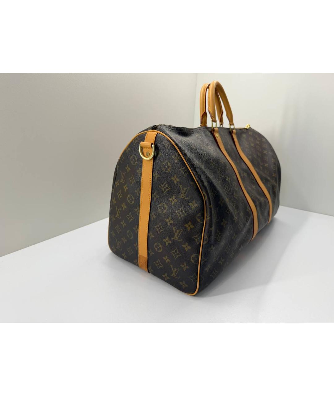 LOUIS VUITTON Коричневая дорожная/спортивная сумка, фото 7