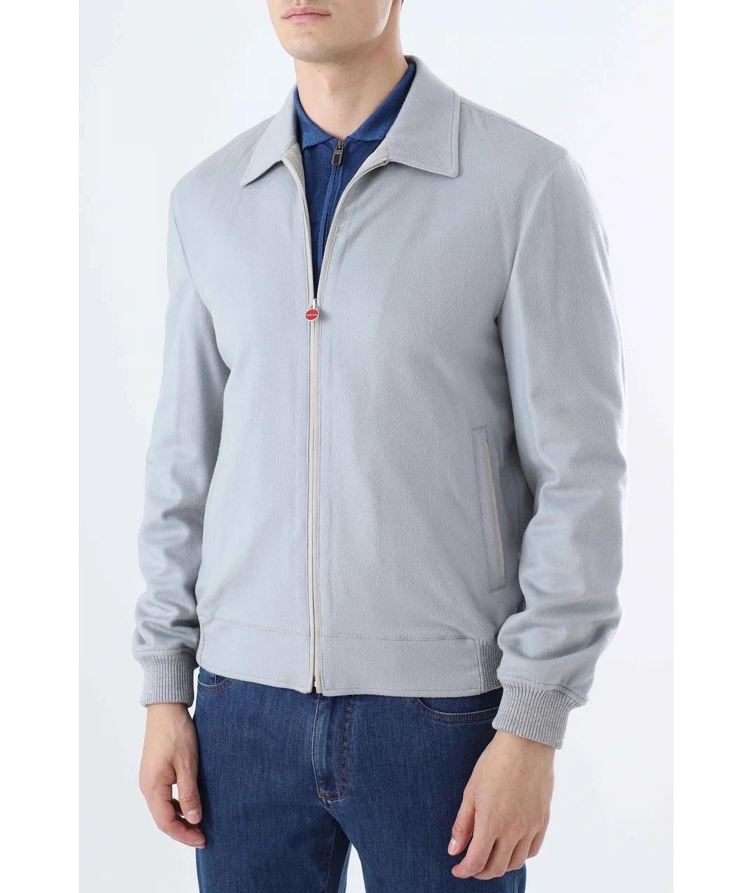 KITON Серая кашемировая куртка, фото 2