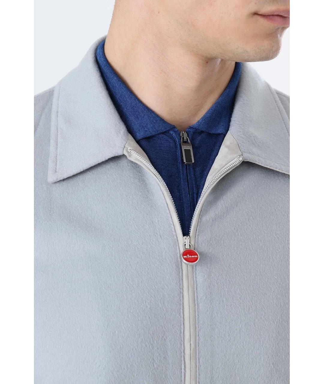 KITON Серая кашемировая куртка, фото 3