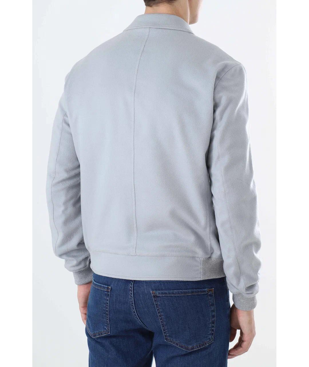 KITON Серая кашемировая куртка, фото 5