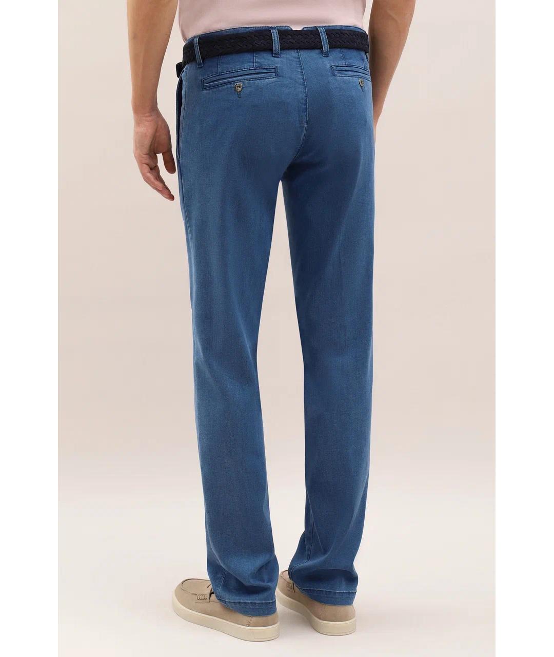 CANALI Синие прямые джинсы, фото 4