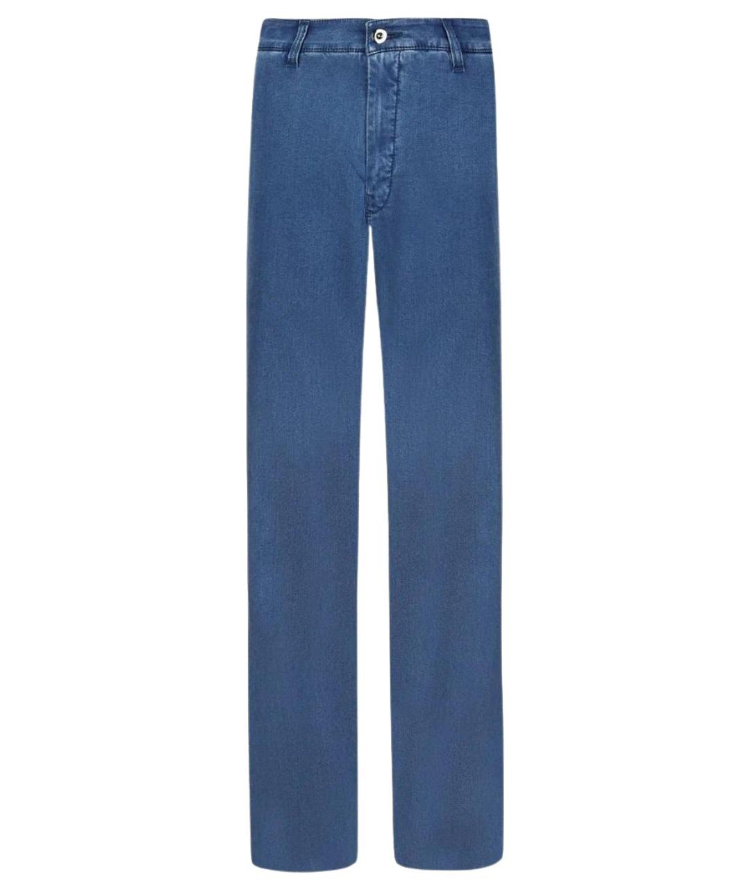 CANALI Синие прямые джинсы, фото 1