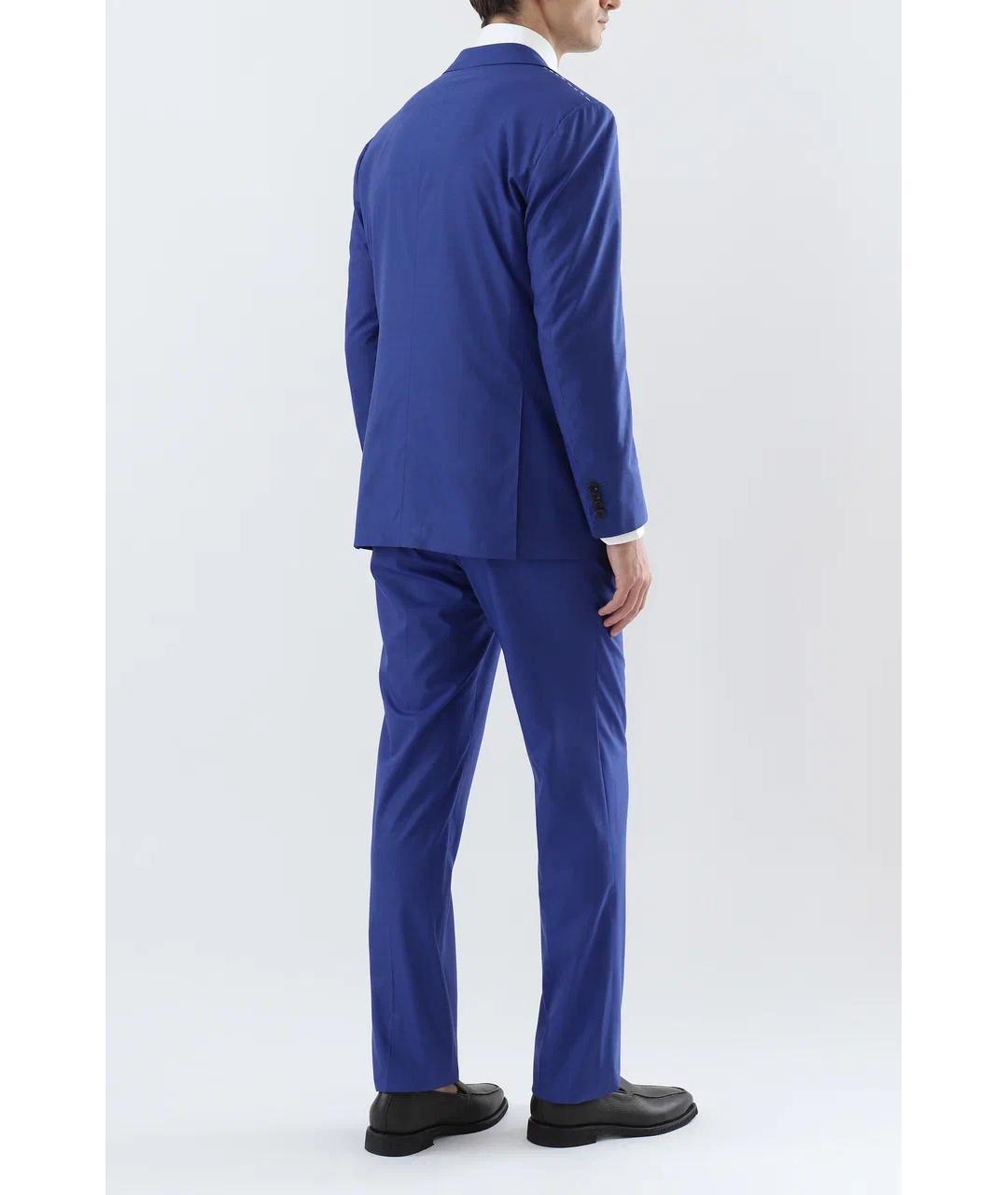KITON Синий классический костюм, фото 5