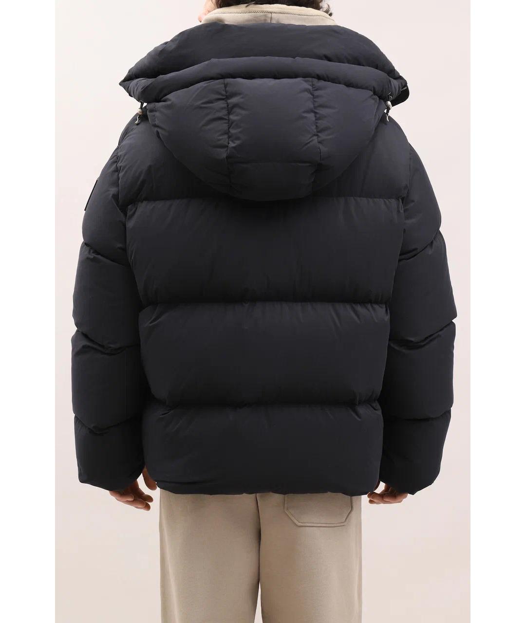 OFF-WHITE Черный полиэстеровый пуховик, фото 5