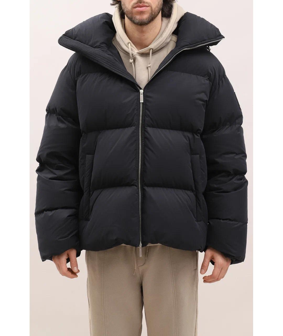 OFF-WHITE Черный полиэстеровый пуховик, фото 2