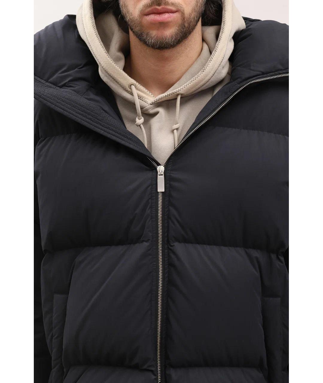 OFF-WHITE Черный полиэстеровый пуховик, фото 6