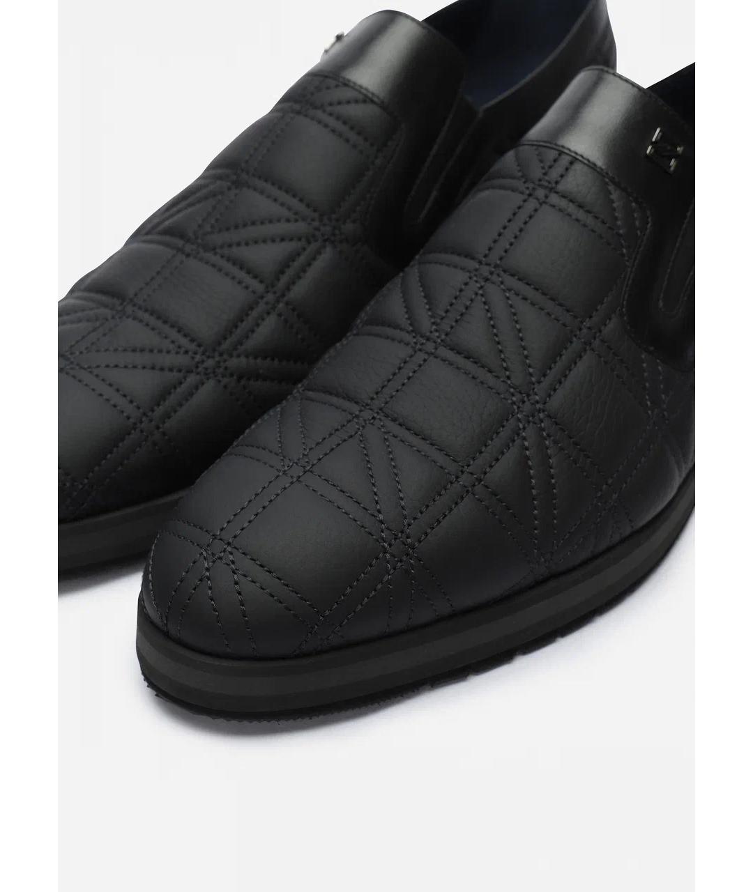 ZILLI Черные кожаные лоферы, фото 2