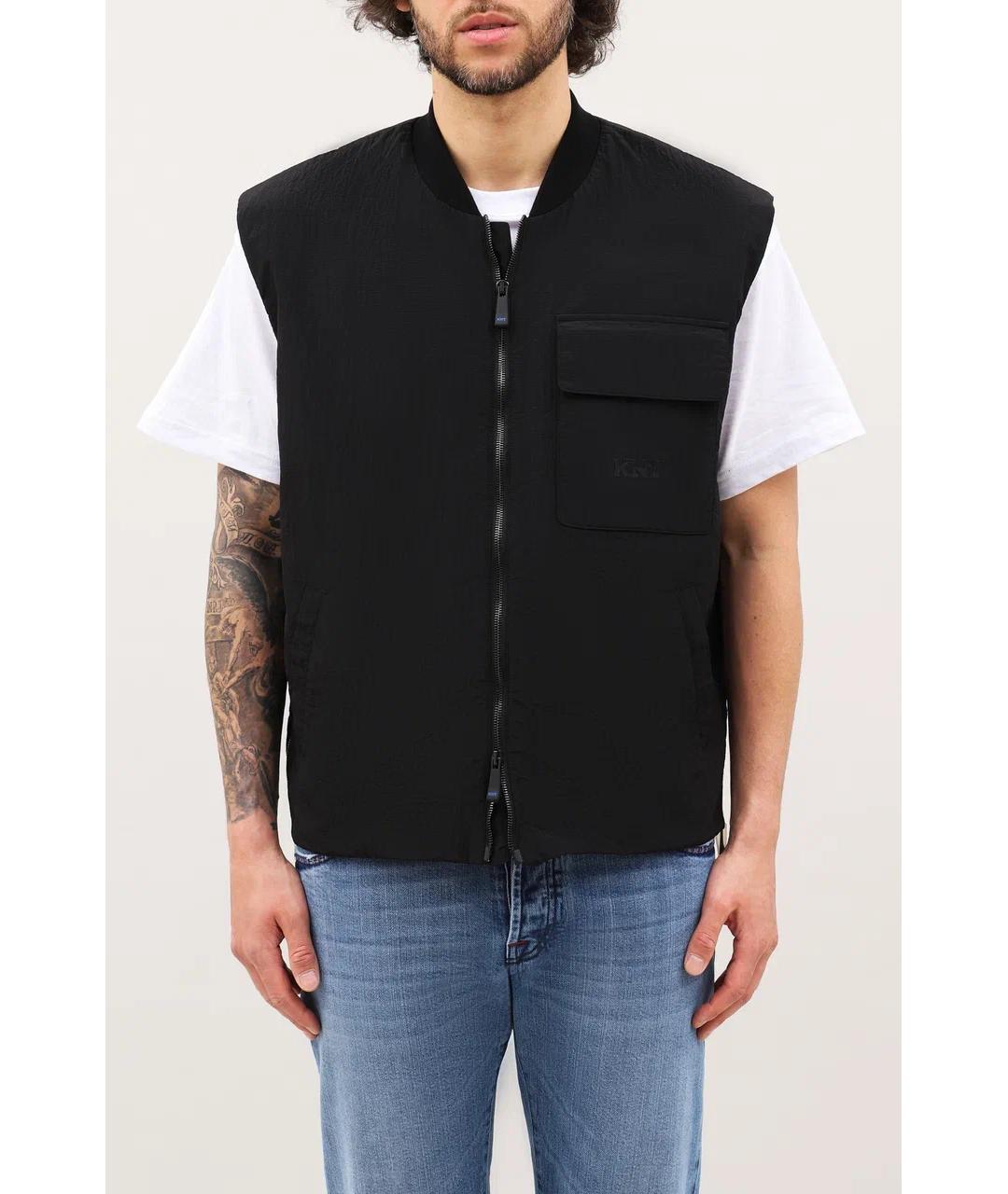 KNT Черный полиамидовый жилет, фото 2