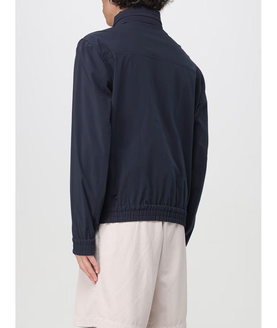 BRUNELLO CUCINELLI Темно-синяя хлопковая куртка, фото 4