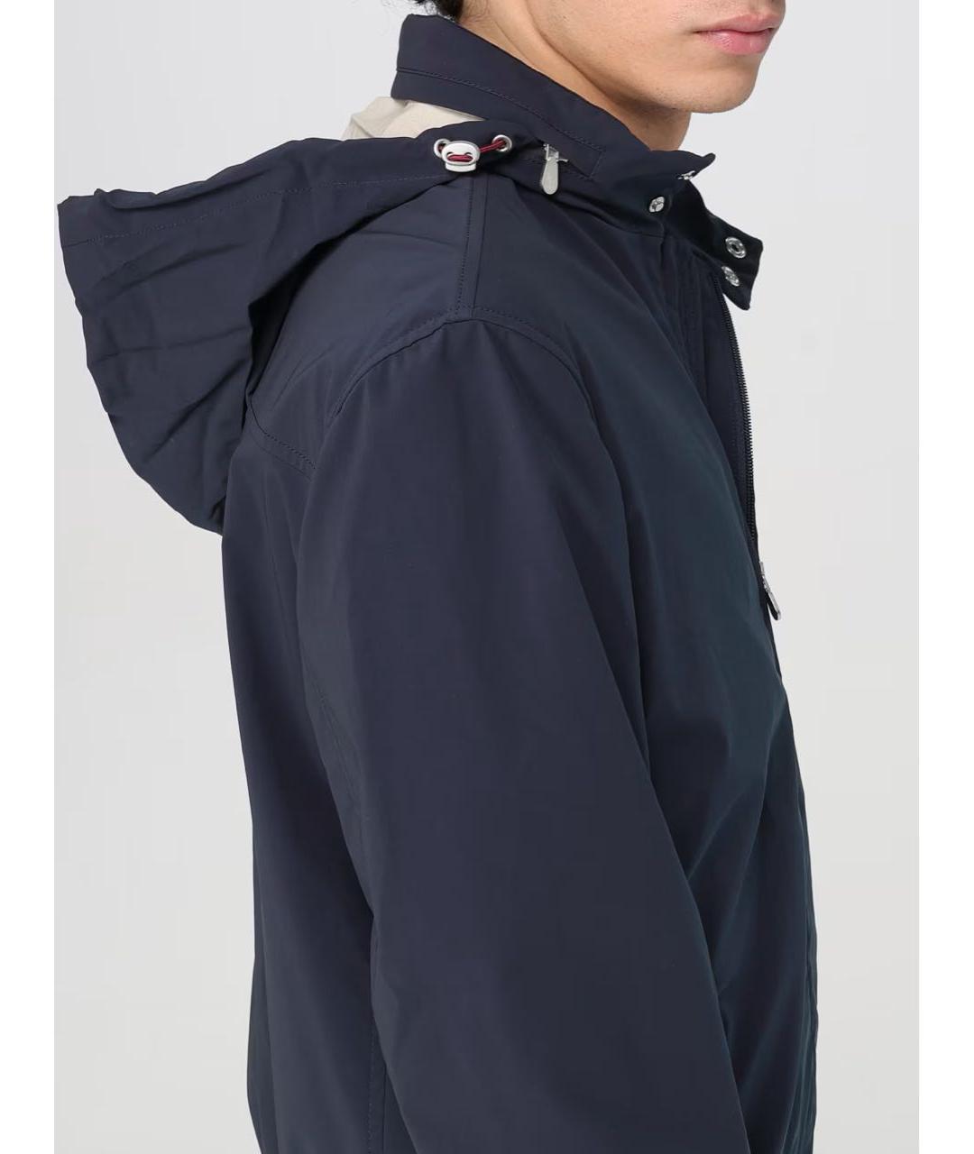 BRUNELLO CUCINELLI Темно-синяя хлопковая куртка, фото 6