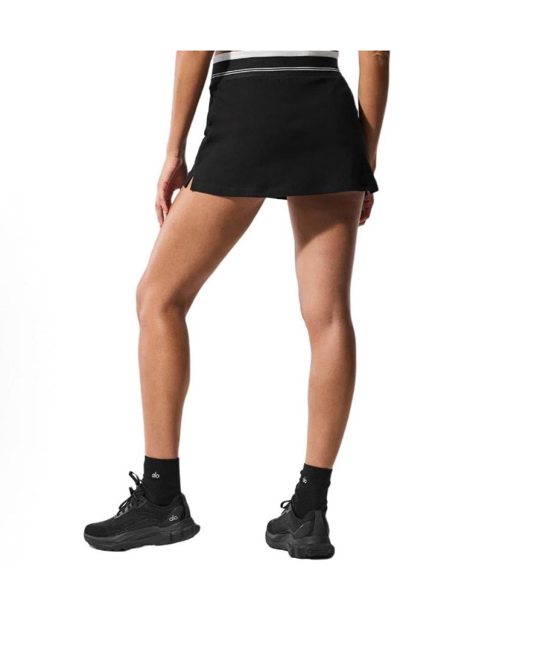 ALO YOGA Черная юбка-шорты, фото 5