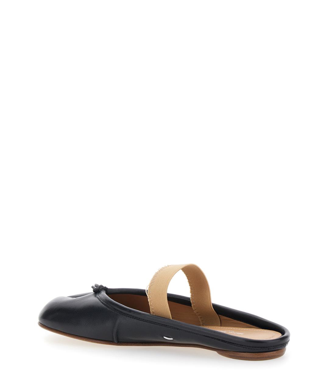 MAISON MARGIELA Черные кожаные балетки, фото 3