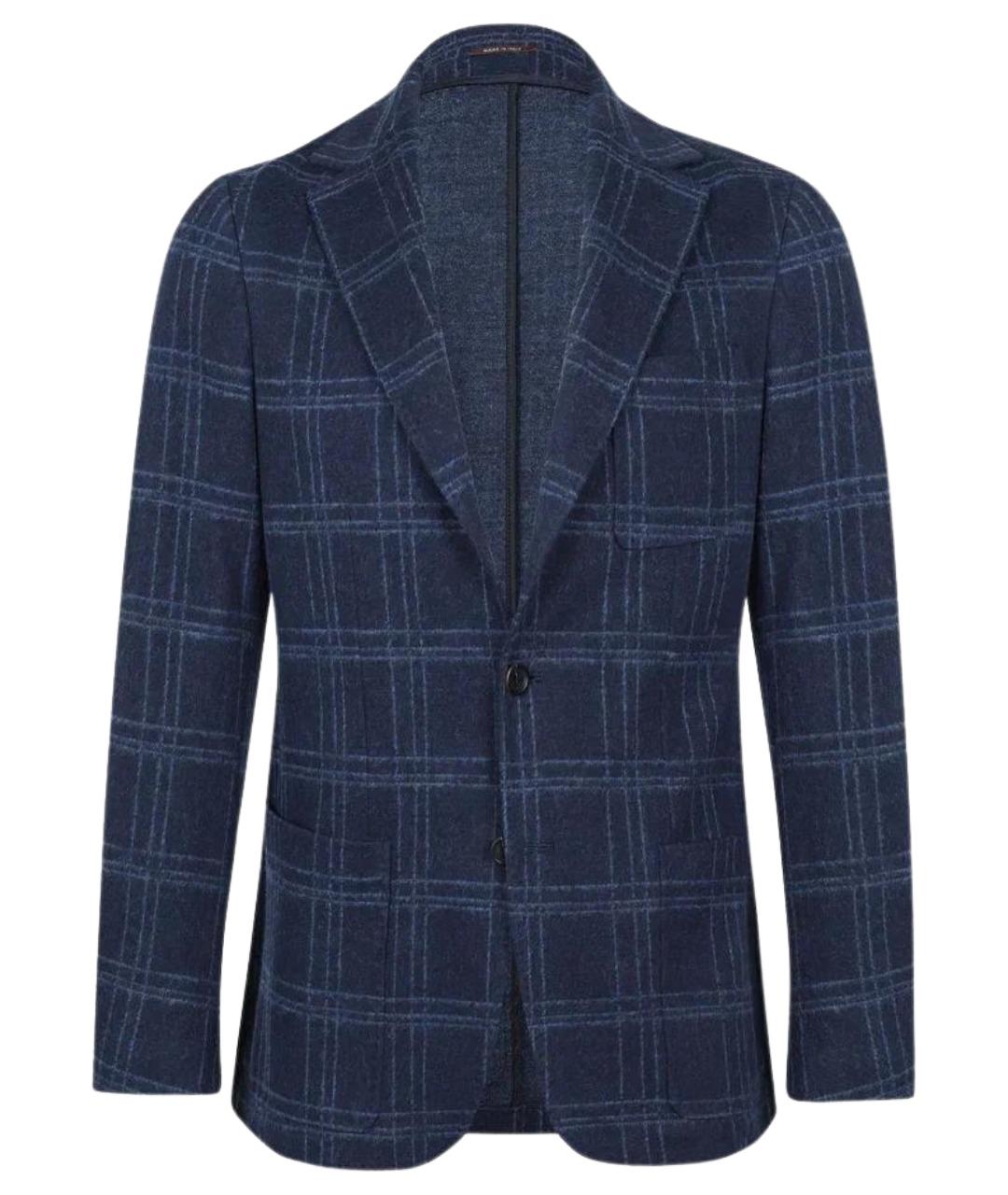 CANALI Синий хлопковый пиджак, фото 1