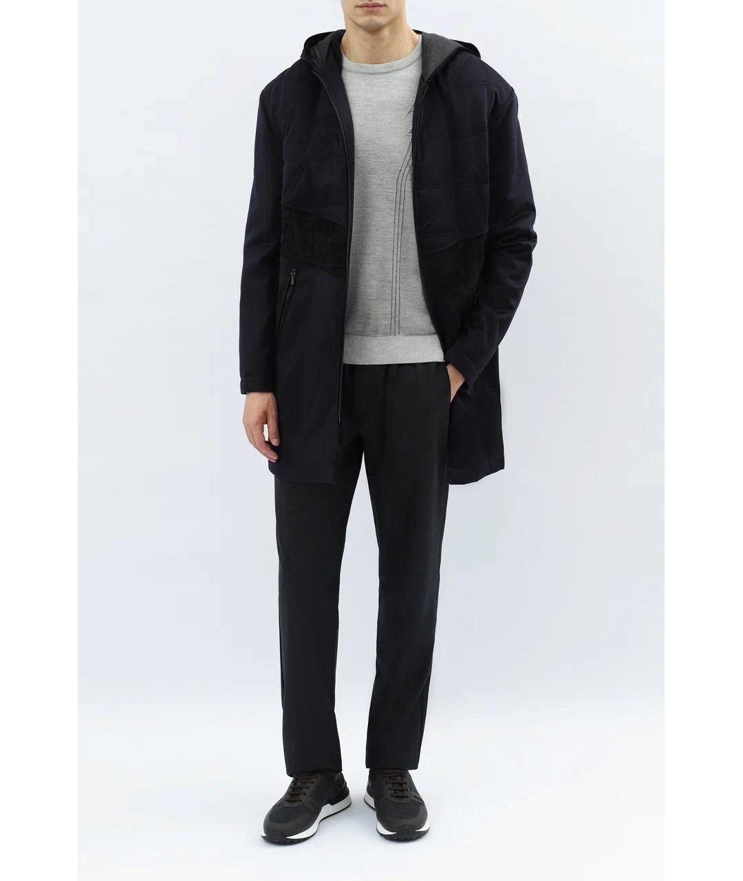 ZILLI Темно-синяя кашемировая парка, фото 2