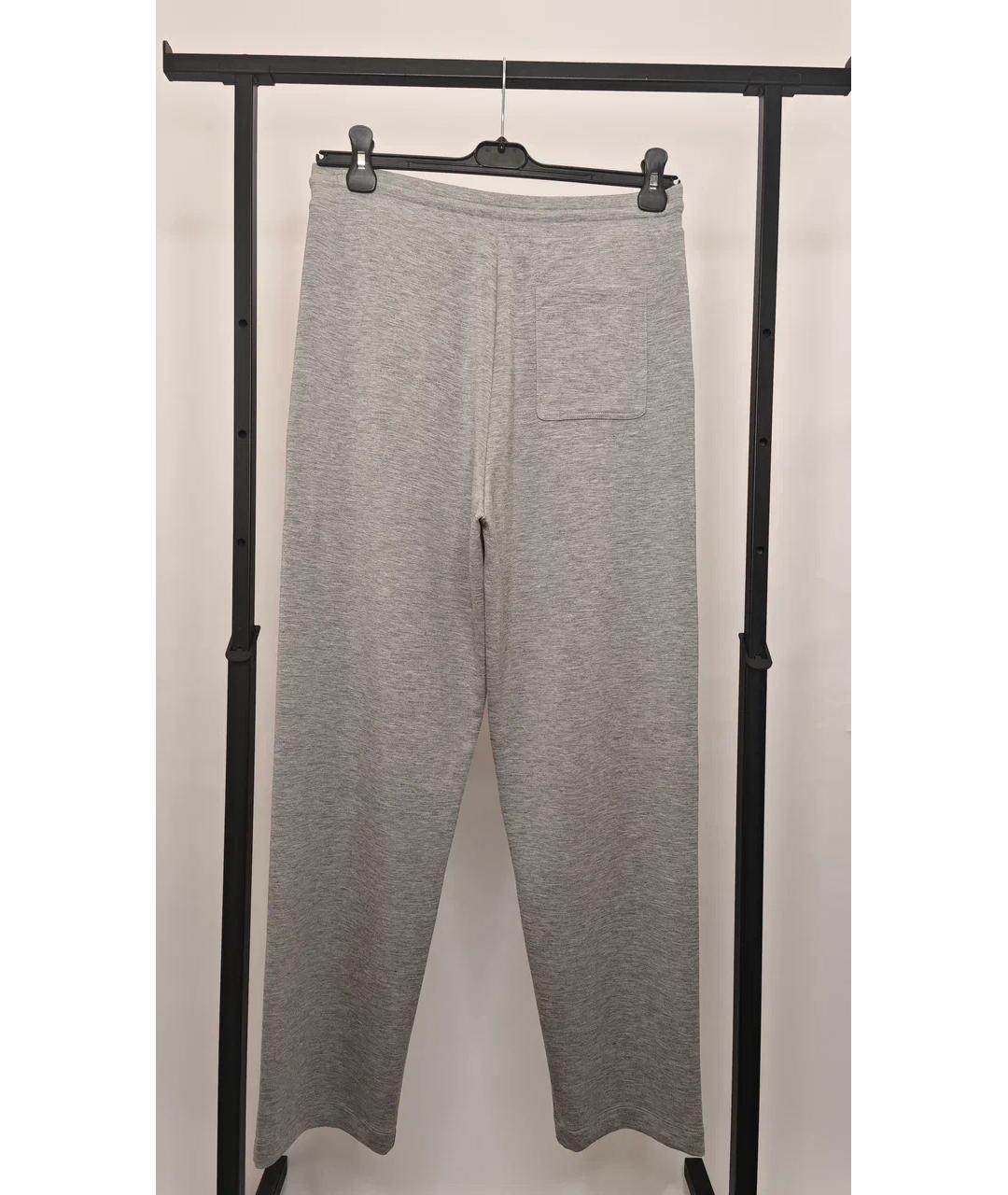 CANALI Серые вискозные повседневные брюки, фото 7