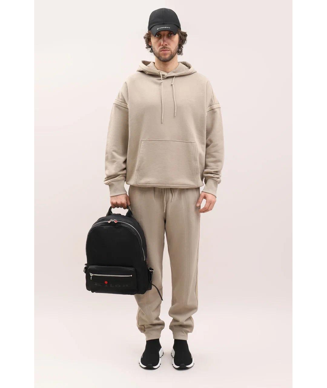 HELMUT LANG Бежевые хлопковые повседневные брюки, фото 2