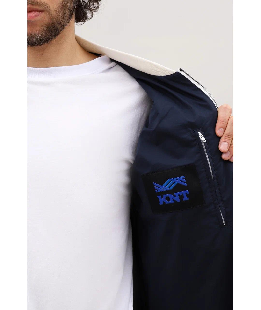 KNT Темно-синий хлопковый жилет, фото 6