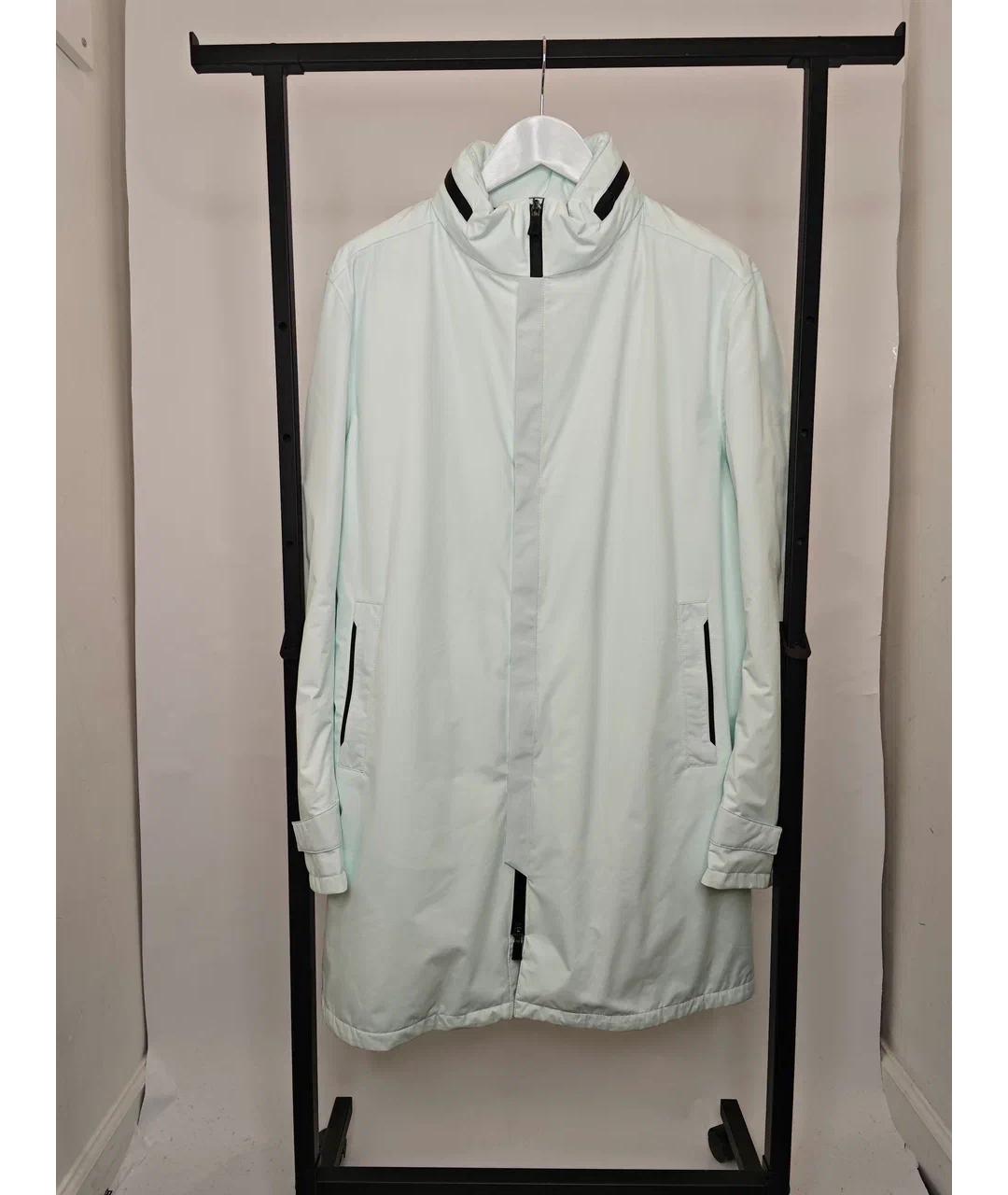 HERNO Голубой полиэстеровый пуховик, фото 2