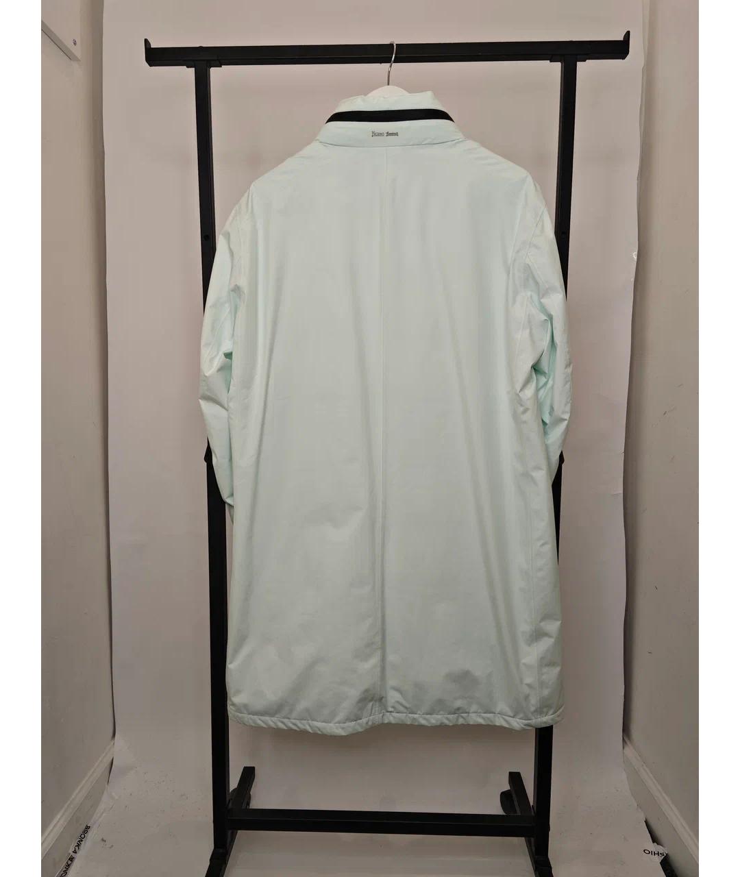 HERNO Голубой полиэстеровый пуховик, фото 4