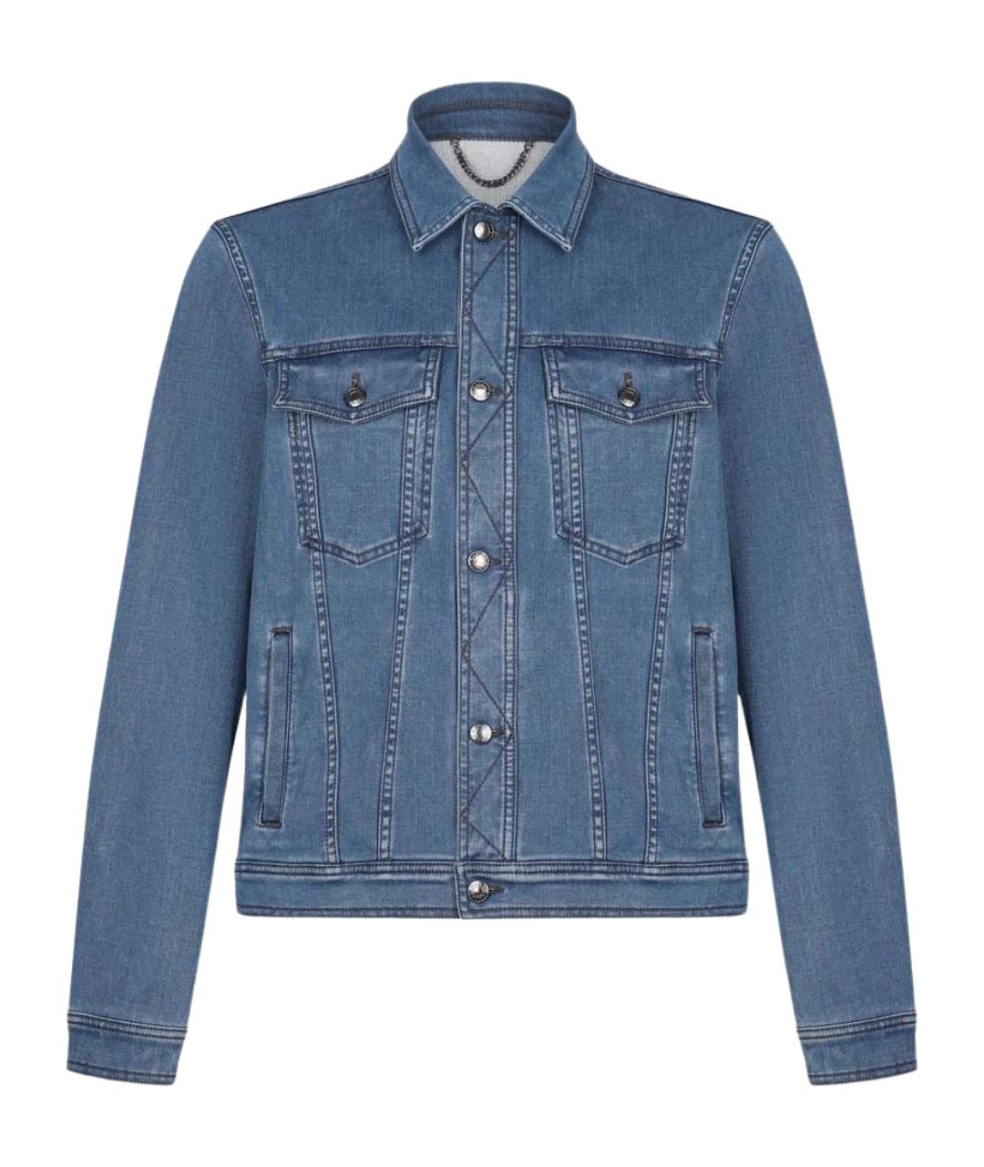 CANALI Голубая хлопковая куртка, фото 1