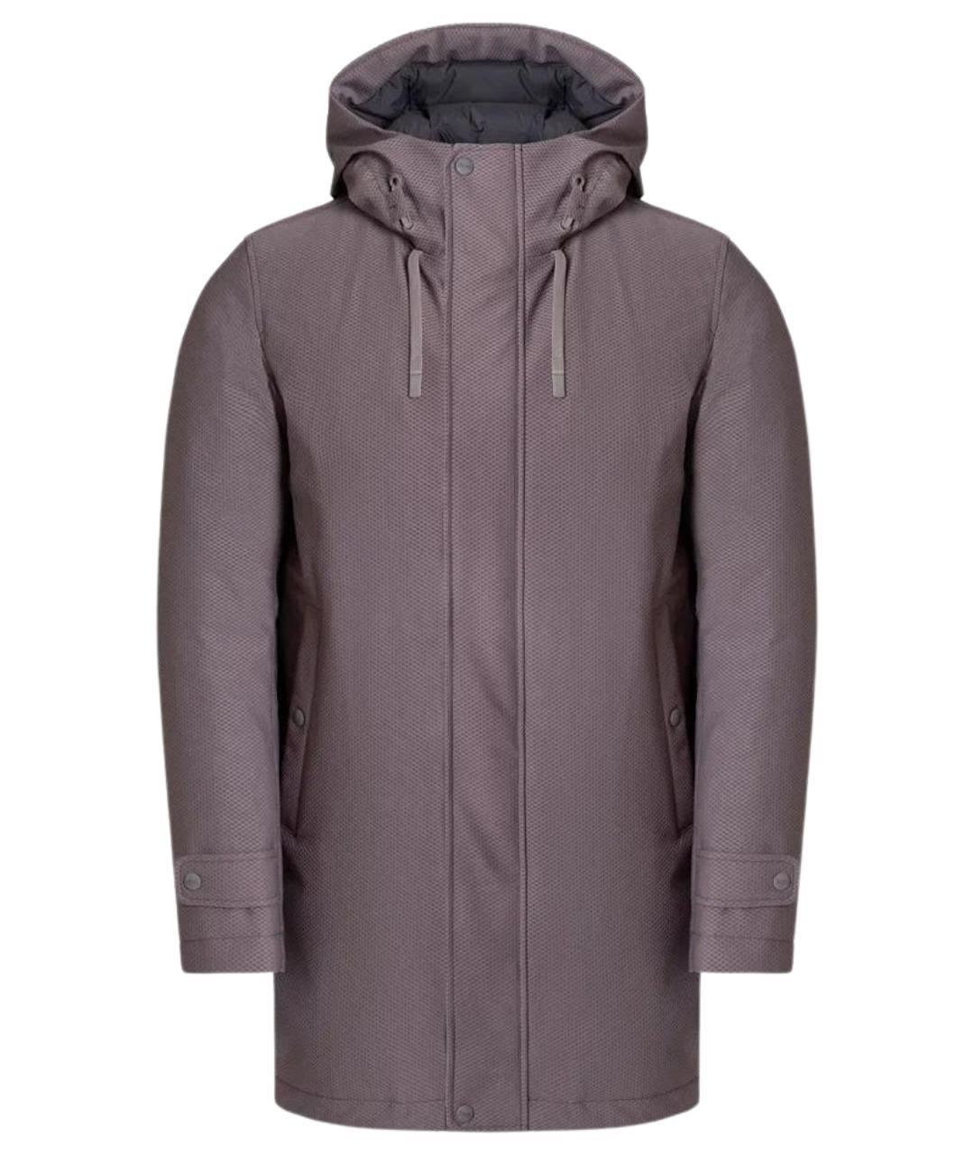 HERNO Серый полиамидовый пуховик, фото 1