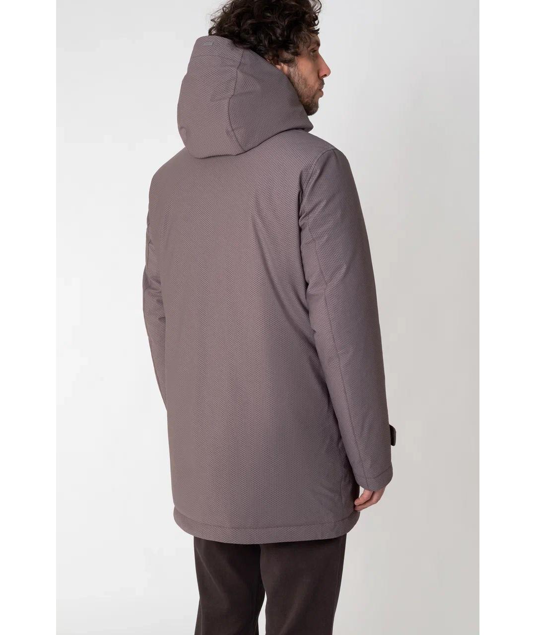 HERNO Серый полиамидовый пуховик, фото 6