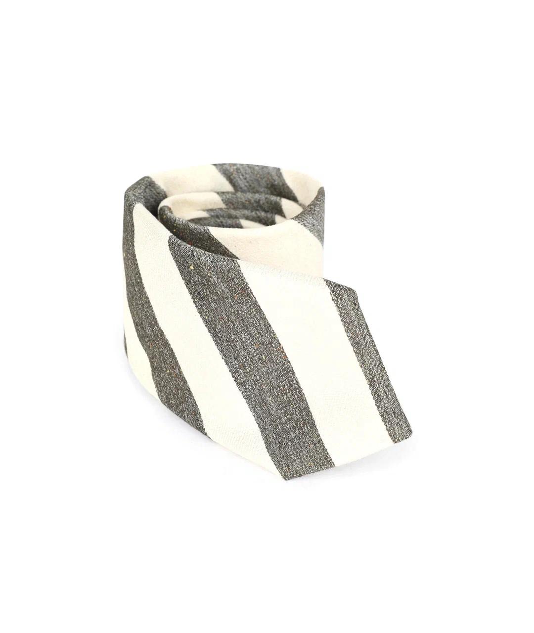 CANALI Серый шелковый галстук, фото 3