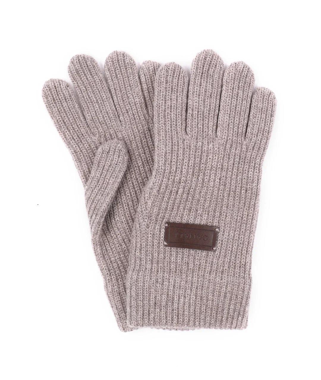 CANALI Бежевые шерстяные перчатки, фото 1