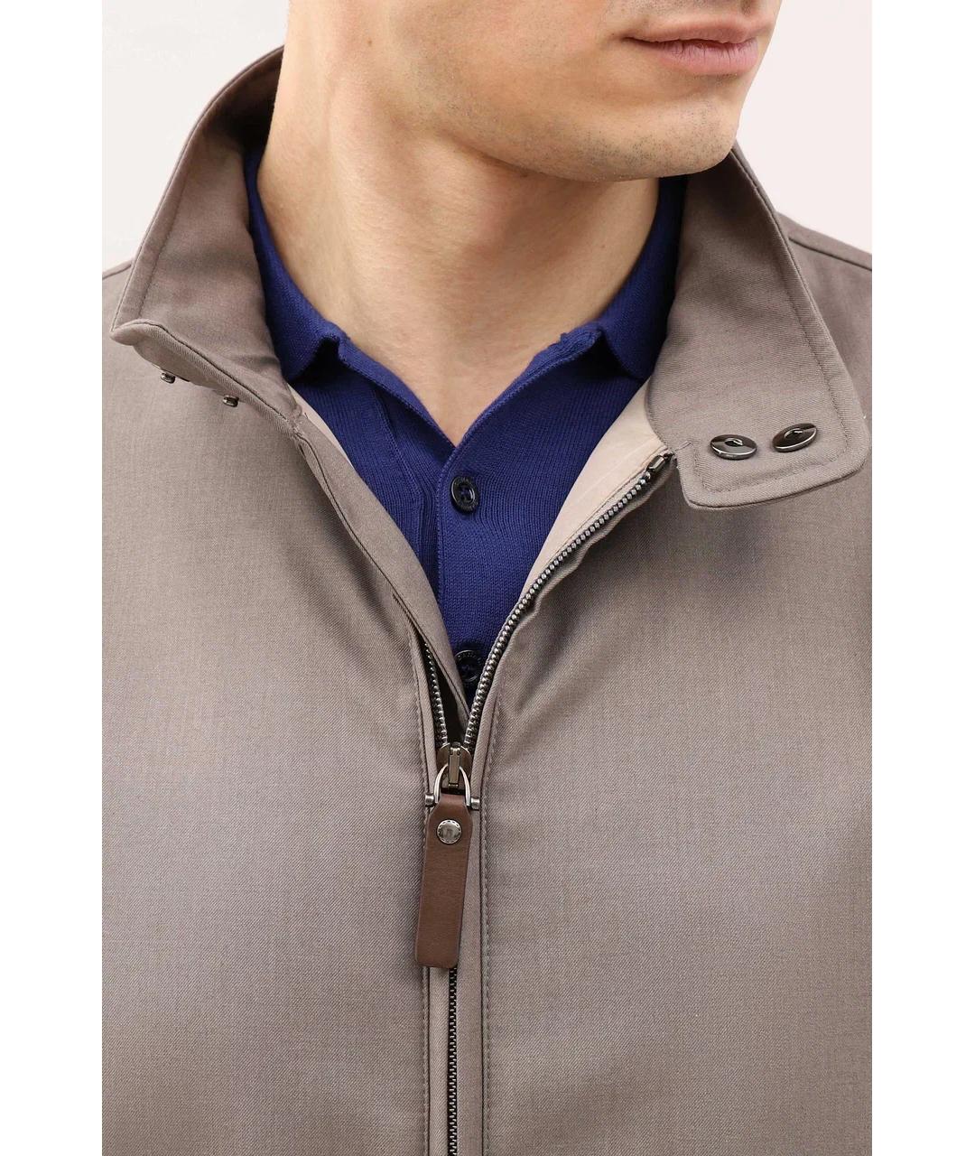 CANALI Коричневый полиэстеровый жилет, фото 4