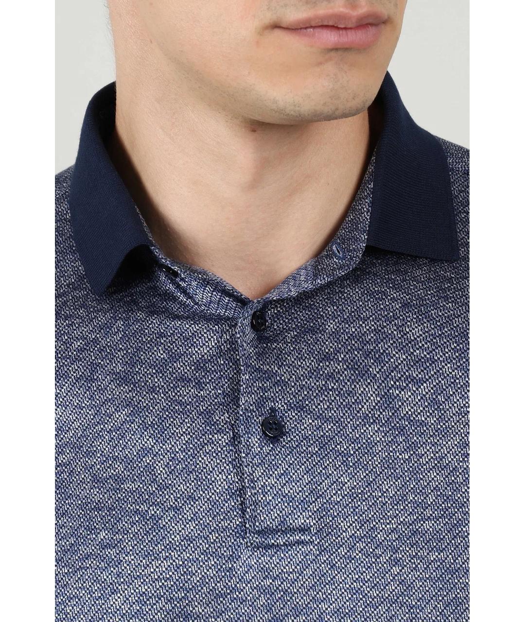 ZILLI Серое поло с коротким рукавом, фото 4