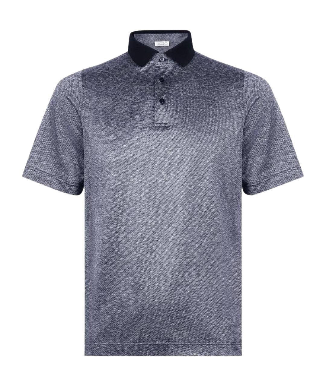 ZILLI Серое поло с коротким рукавом, фото 1