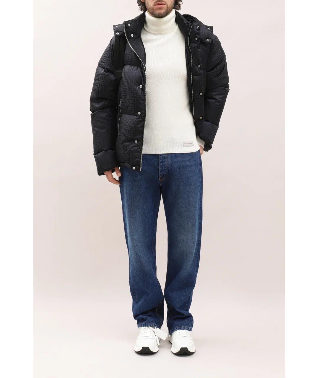 OFF-WHITE Синие хлопковые прямые джинсы, фото 6