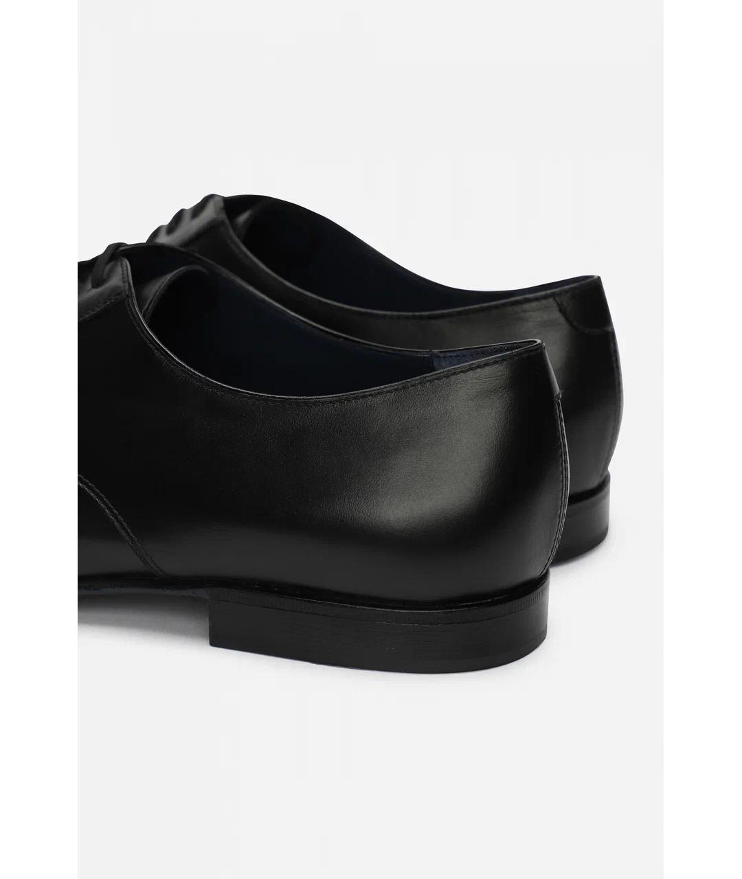 ZILLI Черные кожаные низкие ботинки, фото 4