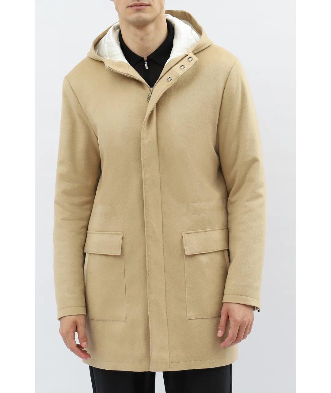 ZILLI Бежевая кашемировая парка, фото 2