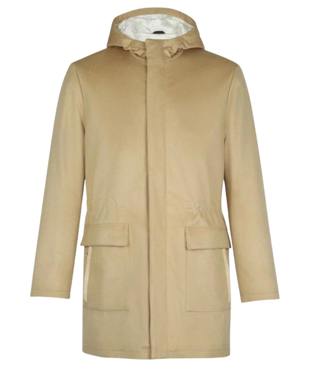 ZILLI Бежевая кашемировая парка, фото 1