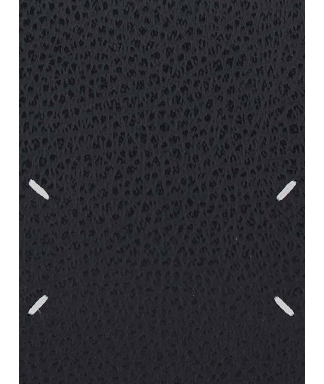 MAISON MARGIELA Черная кожаная сумка через плечо, фото 3