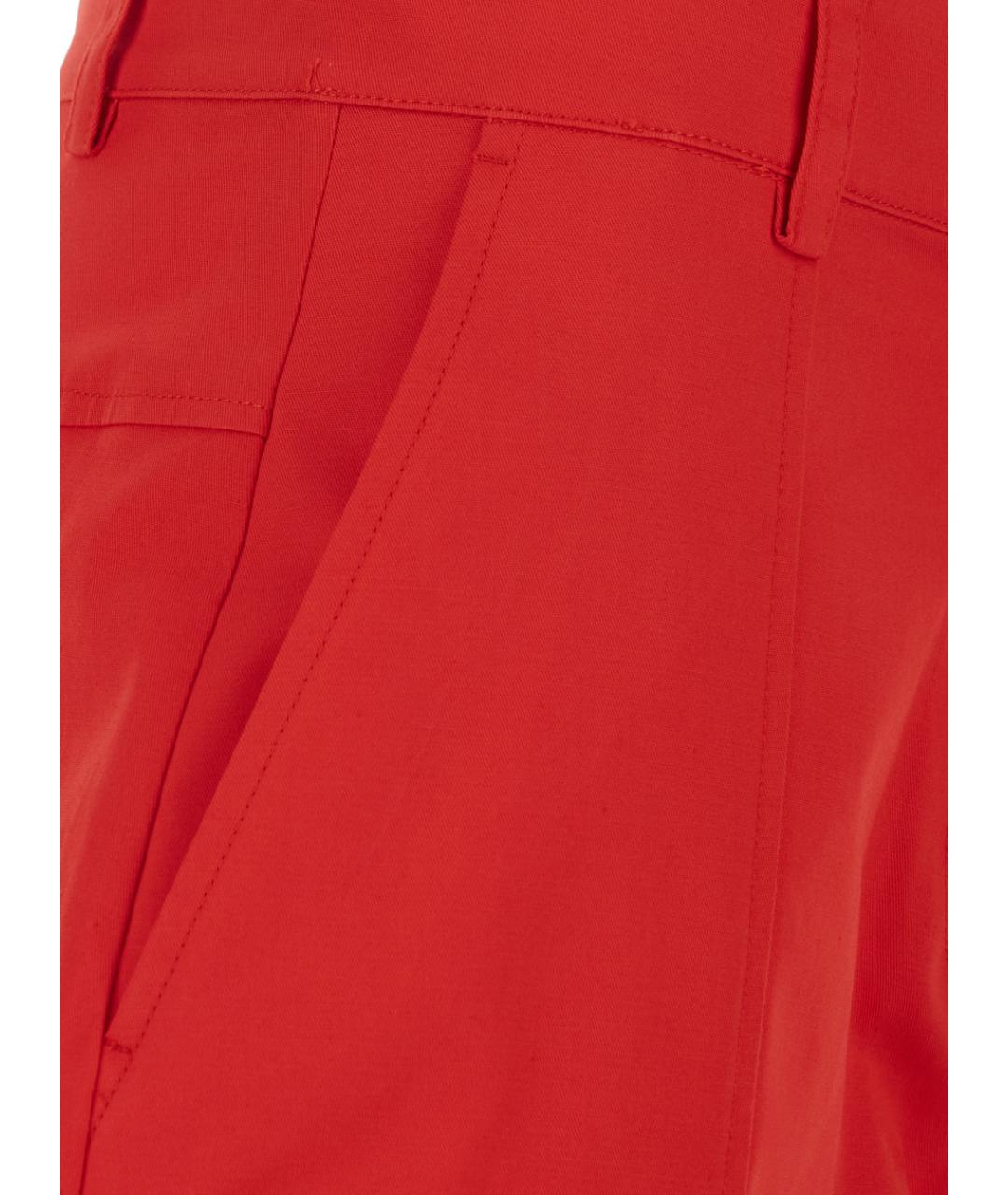 PINKO Красные прямые брюки, фото 3