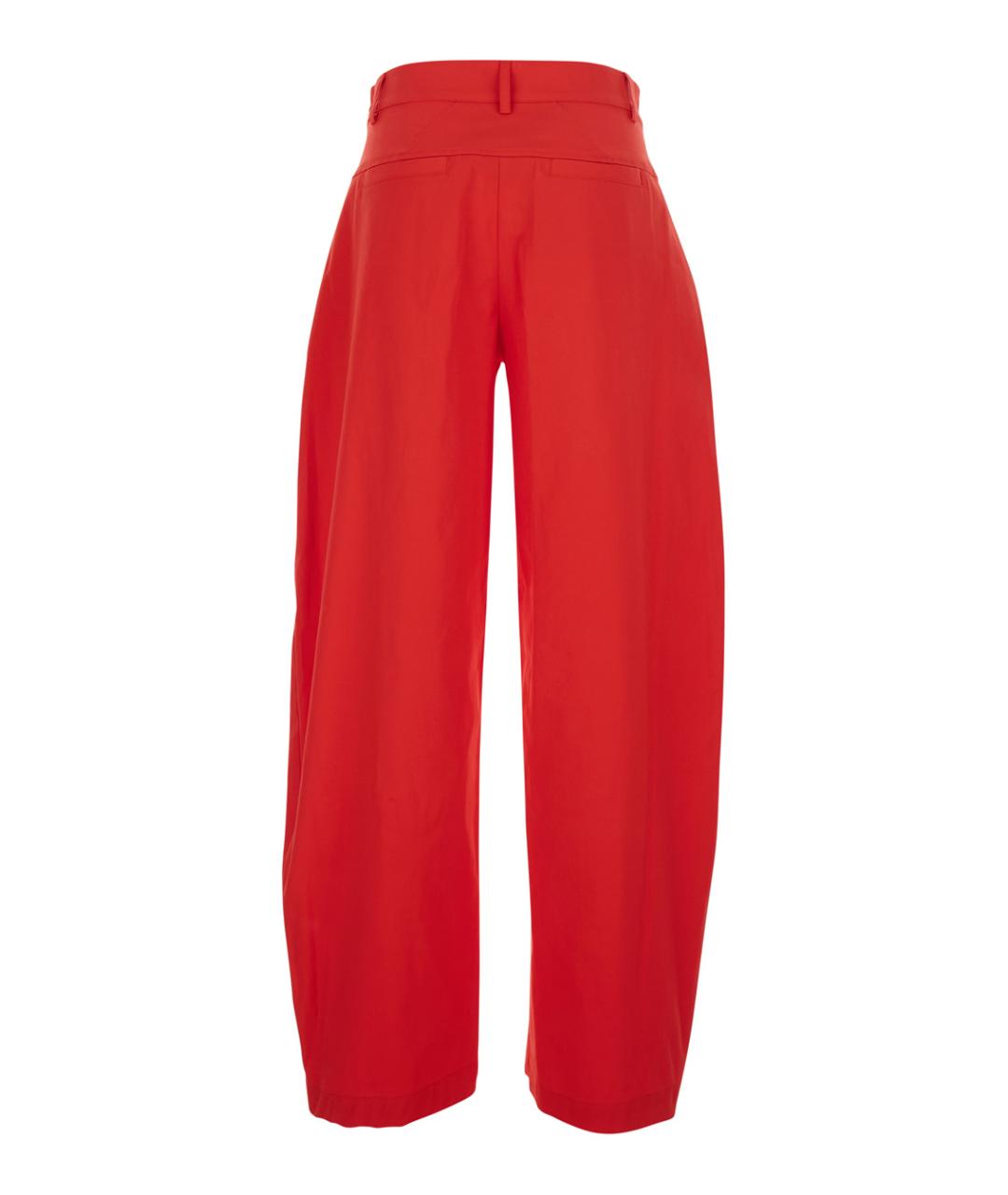 PINKO Красные прямые брюки, фото 2